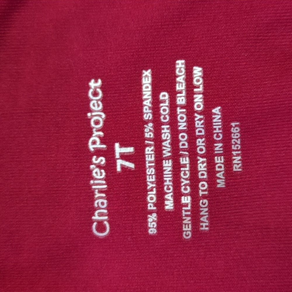 Girls Red Sparkey Christmas Dress - Picture 4 of 4